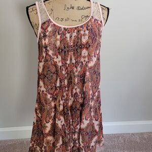 Doe & Rae mixed print braided dress